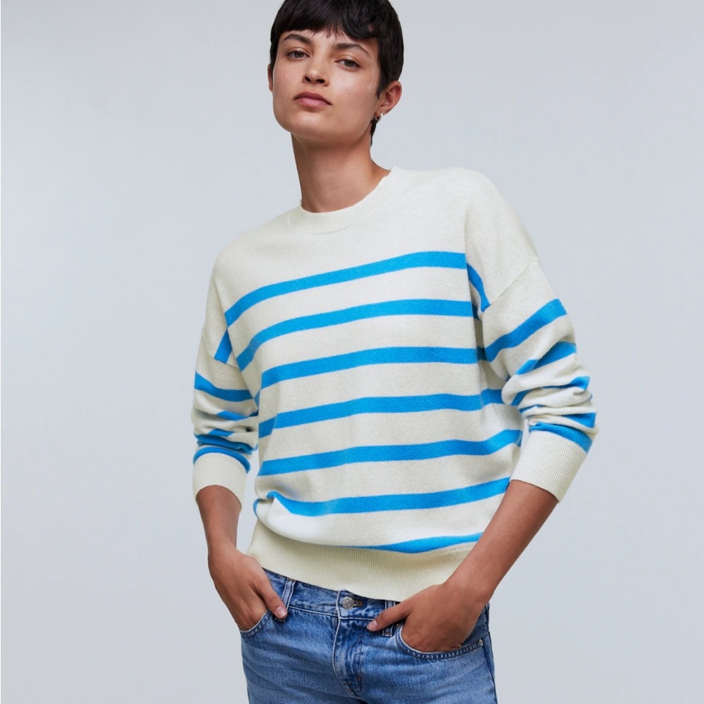 Madewell (Re)sponsible Cashmere Oversized Crewneck Sweater - Picture 2 of 11